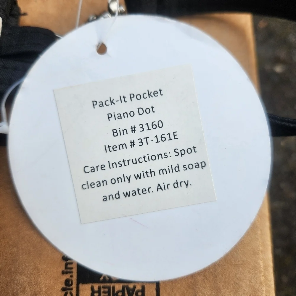 Pack it Pocket Initials Inc Polka Dot